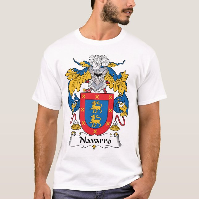 Camiseta Escudo de la familia de Navarro (Anverso)