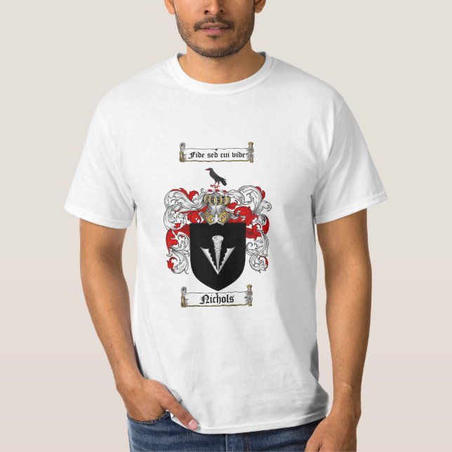 Camiseta Escudo de la familia de Nichols - escudo de armas (Anverso)
