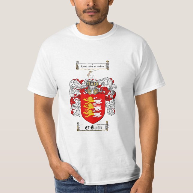 Camiseta Escudo de la familia de O'Brien - escudo de armas (Anverso)