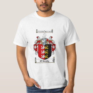 Camiseta Escudo de la familia de O'Grady - escudo de armas