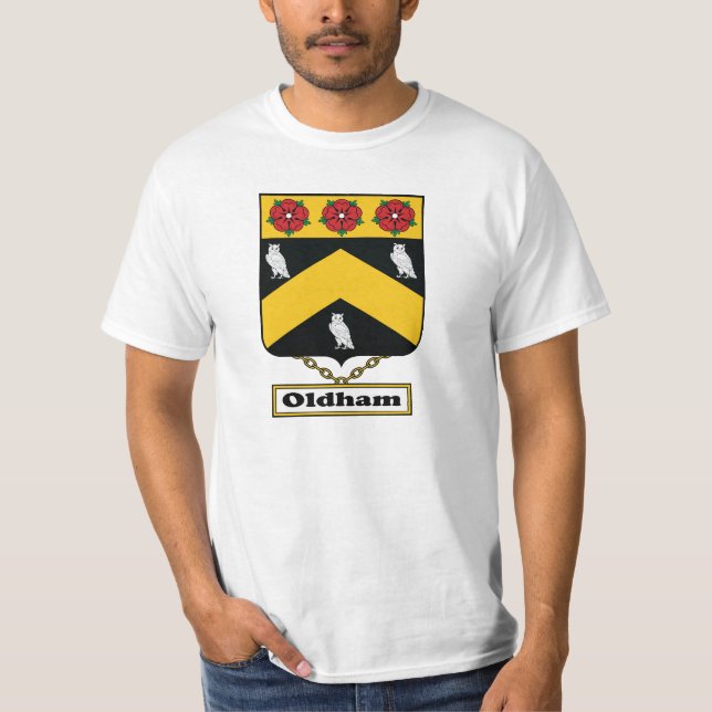 Camiseta Escudo de la familia de Oldham (Anverso)
