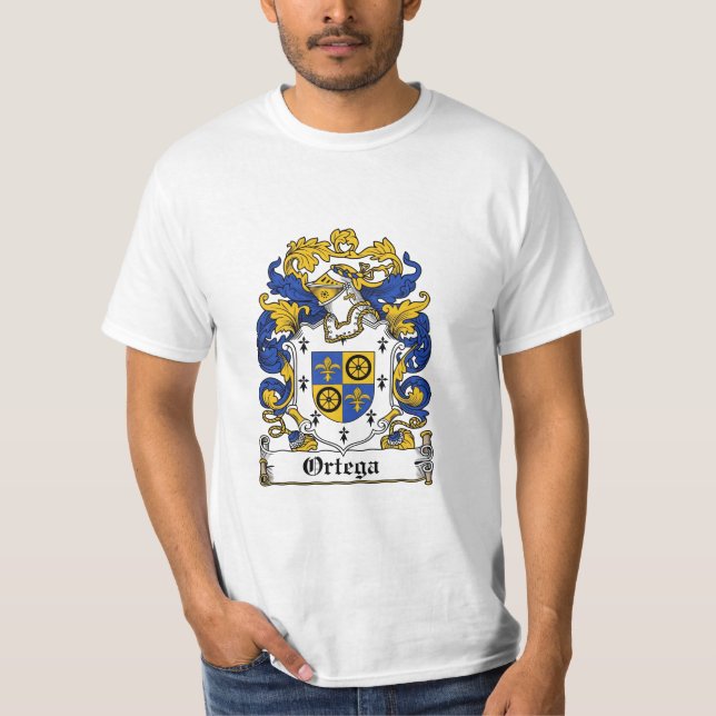 Camiseta Escudo de la familia de Ortega - escudo de armas (Anverso)