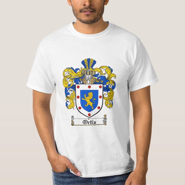 Camiseta Escudo de la familia de Ortiz - escudo de armas de (Anverso)