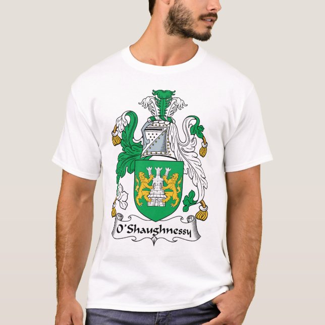 Camiseta Escudo de la familia de O'Shaughnessy (Anverso)