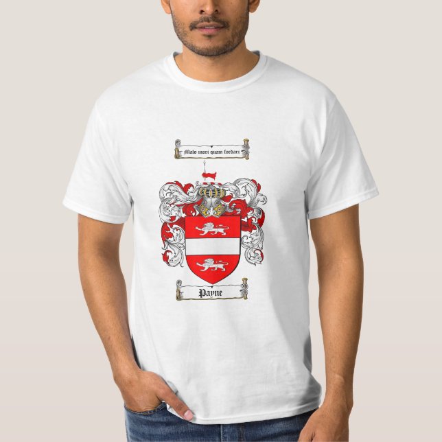 Camiseta Escudo de la familia de Payne - escudo de armas de (Anverso)