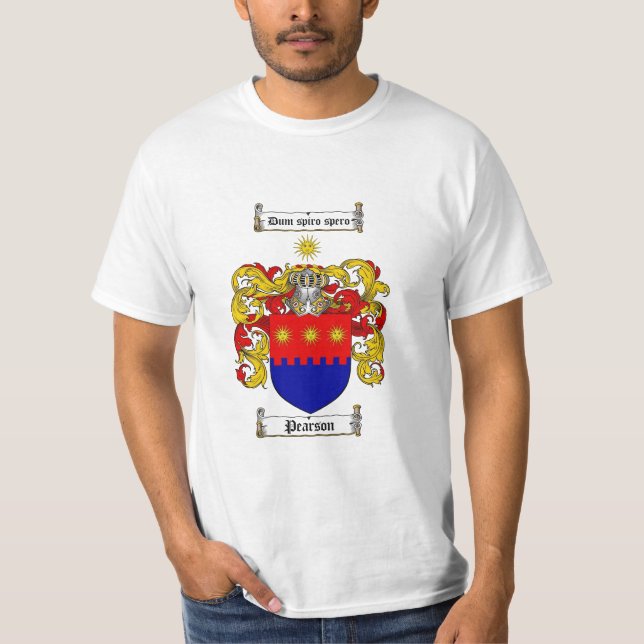 Camiseta Escudo de la familia de Pearson - escudo de armas (Anverso)