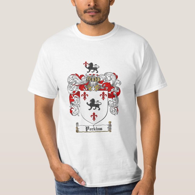 Camiseta Escudo de la familia de Perkins - escudo de armas (Anverso)