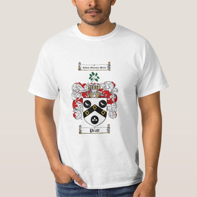Camiseta Escudo de la familia de Pratt - escudo de armas de (Anverso)