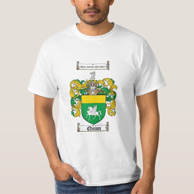 Camiseta Escudo de la familia de Quinn - escudo de armas de (Anverso)