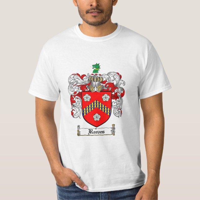 Camiseta Escudo de la familia de Reeves - escudo de armas (Anverso)