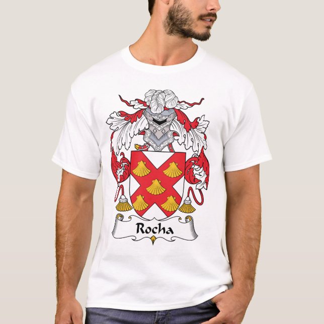 Camiseta Escudo de la familia de Rocha (Anverso)