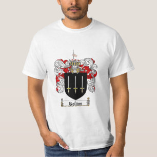 Camiseta Escudo de la familia de Rollins - escudo de armas
