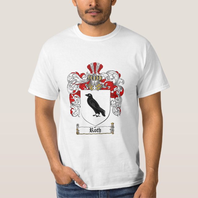 Camiseta Escudo de la familia de Roth - escudo de armas de (Anverso)