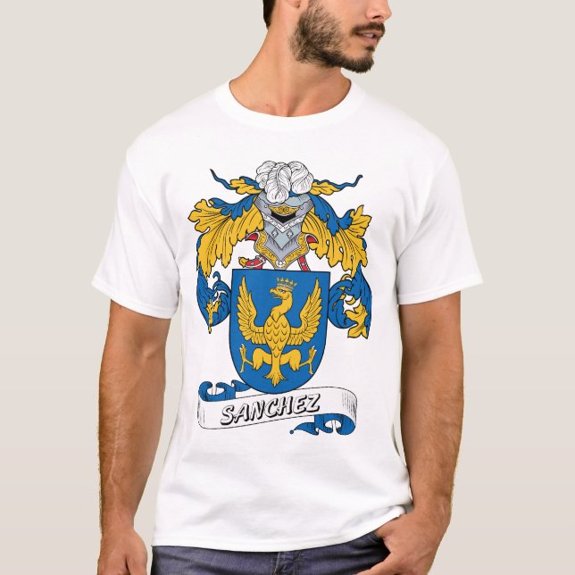 Camiseta Escudo de la familia de Sánchez (Anverso)