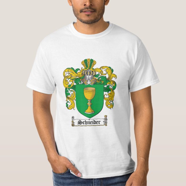Camiseta Escudo de la familia de Schneider - escudo de (Anverso)