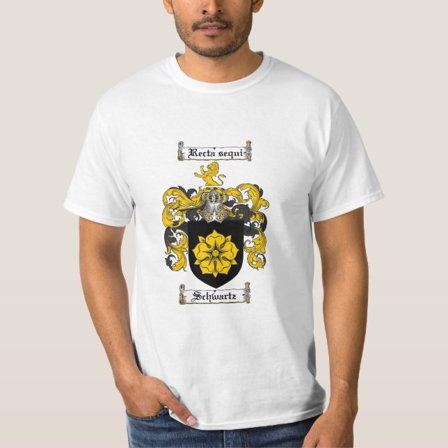 Camiseta Escudo de la familia de Schwartz - escudo de armas (Anverso)