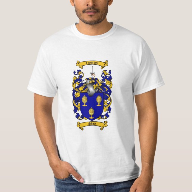 Camiseta Escudo de la familia de Shaw - escudo de armas de (Anverso)