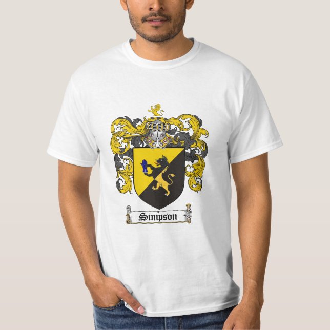 Camiseta Escudo de la familia de Simpson - escudo de armas (Anverso)