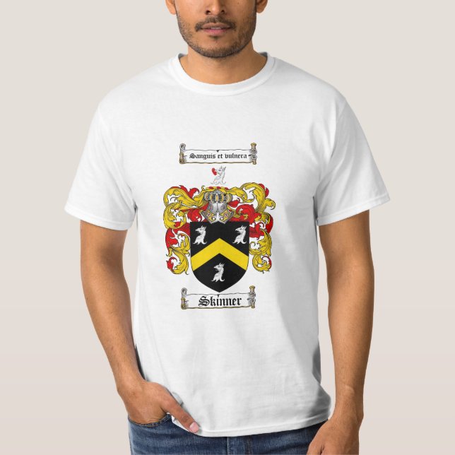Camiseta Escudo de la familia de Skinner - escudo de armas (Anverso)