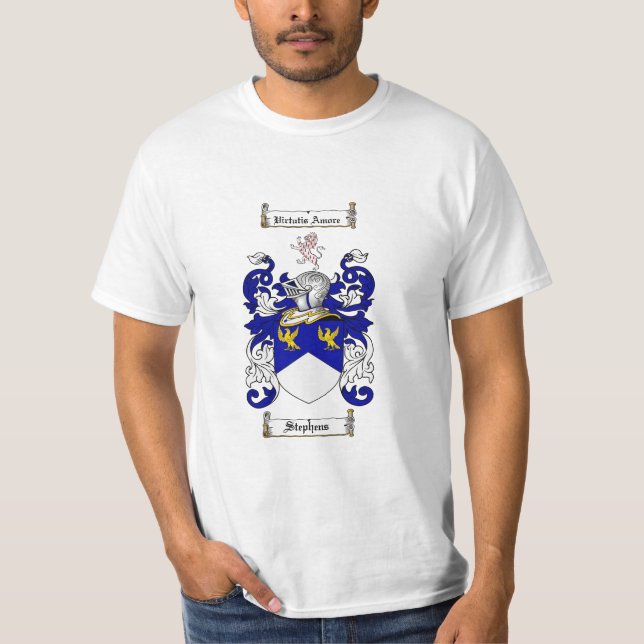 Camiseta Escudo de la familia de Stephens - escudo de armas (Anverso)