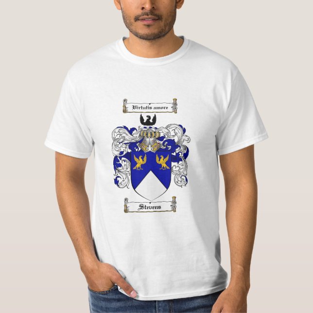 Camiseta Escudo de la familia de Stevens - escudo de armas (Anverso)