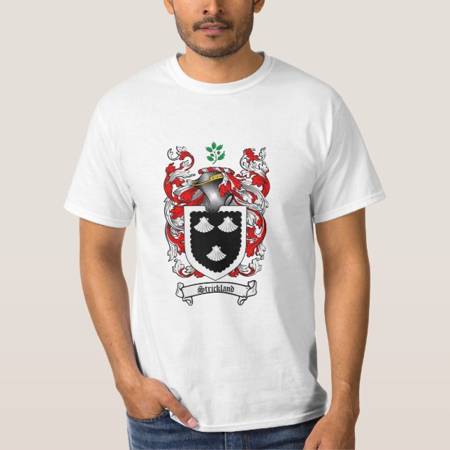 Camiseta Escudo de la familia de Strickland - escudo de (Anverso)