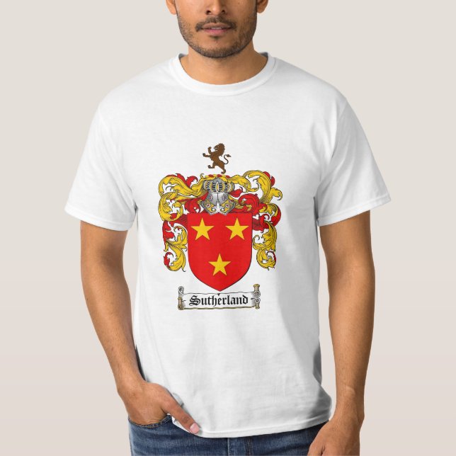 Camiseta Escudo de la familia de Sutherland - escudo de (Anverso)
