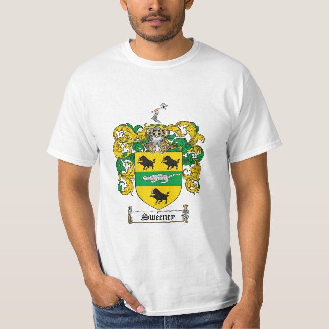 Camiseta Escudo de la familia de Sweeney - escudo de armas (Anverso)