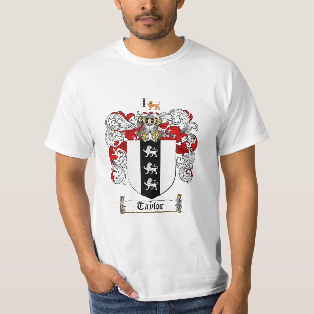 Camiseta Escudo de la familia de Taylor - escudo de armas (Anverso)