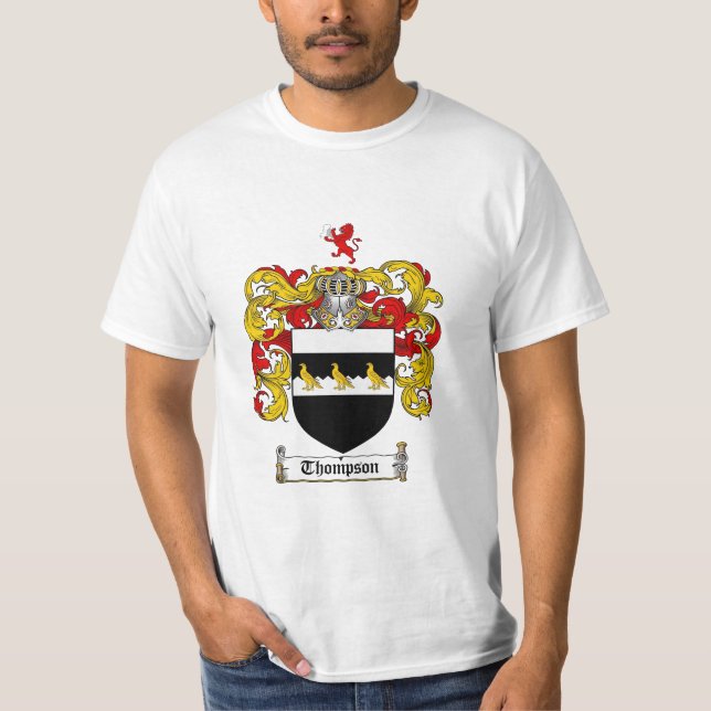Camiseta Escudo de la familia de Thompson - escudo de armas (Anverso)