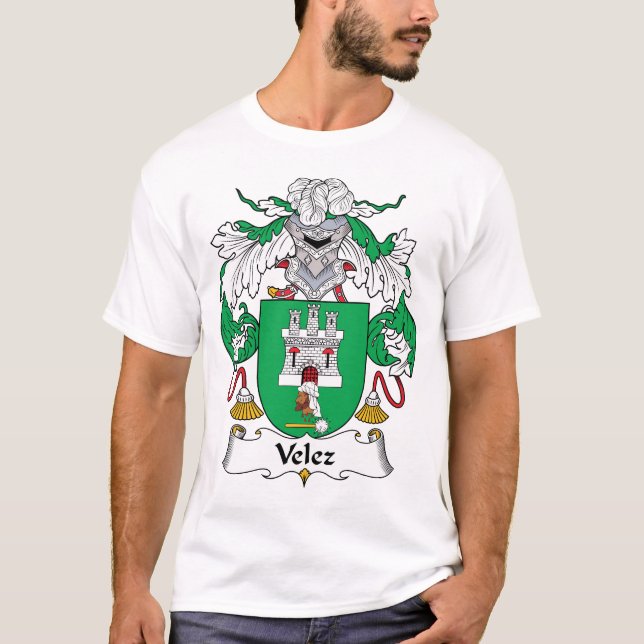 Camiseta Escudo de la familia de Velez (Anverso)