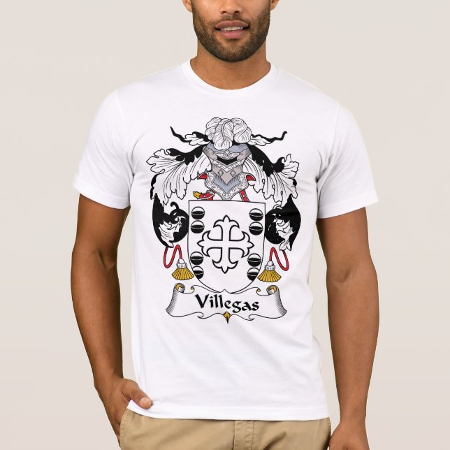 Camiseta Escudo de la familia de Villegas (Anverso)