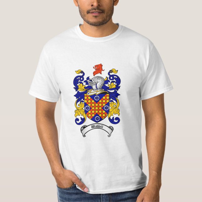Camiseta Escudo de la familia de Waddell - escudo de armas (Anverso)
