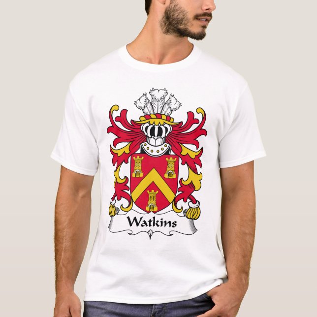 Camiseta Escudo de la familia de Watkins (Anverso)