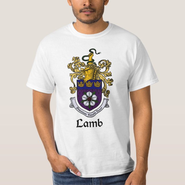 Camiseta Escudo de la familia del cordero/camiseta del (Anverso)