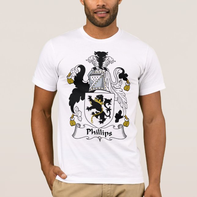 Camiseta Escudo de la familia Phillips (Anverso)