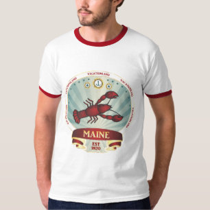Camiseta Escudo de la langosta de Maine