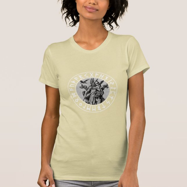 Camiseta Escudo de la runa de Odin (Anverso)