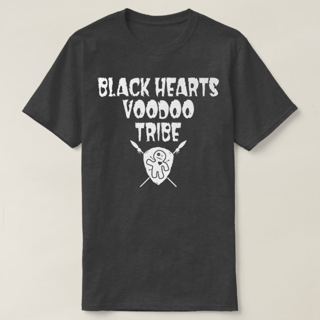 Camiseta Escudo de la tribu Voodoo Black Hearts 249 (Diseño del anverso)