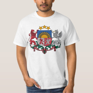 Camiseta Escudo de Letonia - Latvijas 