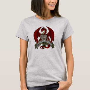 Camiseta Escudo de los dragones de Stonefire (rojo), la