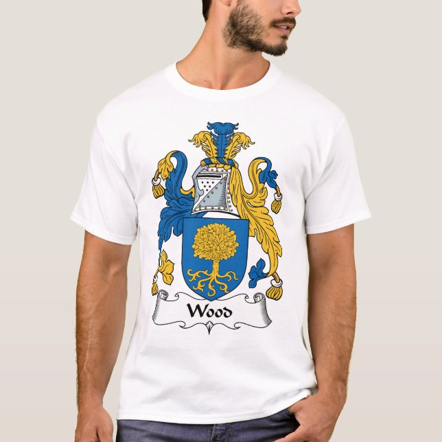 Camiseta Escudo de madera de la familia (Anverso)
