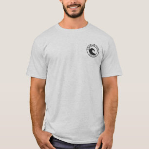 Camiseta Escudo de madera salvaje de diseño de círculo de o