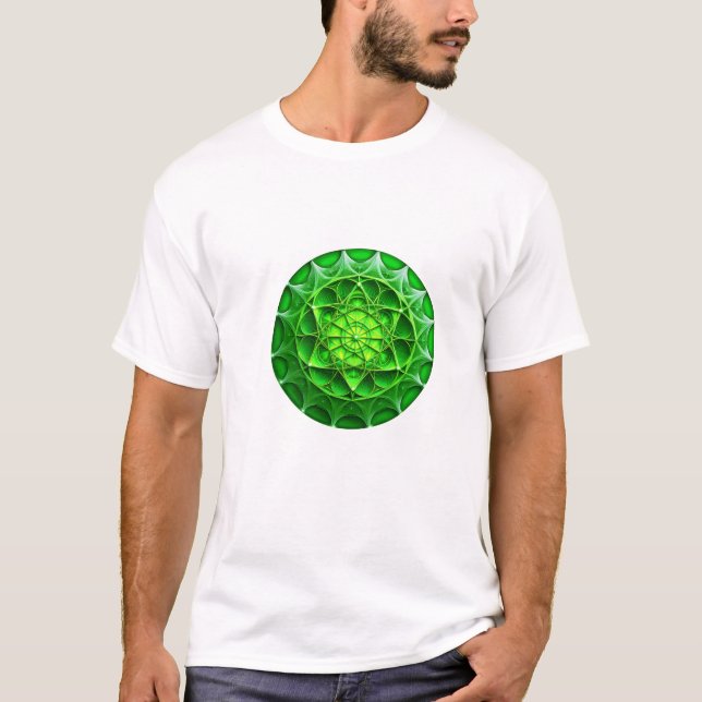 Camiseta Escudo de Mandelbrot verde (Anverso)