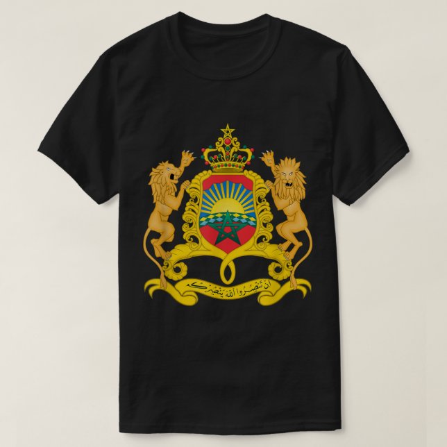 Camiseta Escudo de Marruecos: recuerdo de la bandera de los (Diseño del anverso)