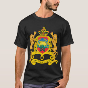 Camiseta Escudo de Marruecos: recuerdo de la bandera de los