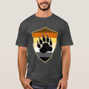 Camiseta Escudo de Orgullo de Oso Pata de Oso