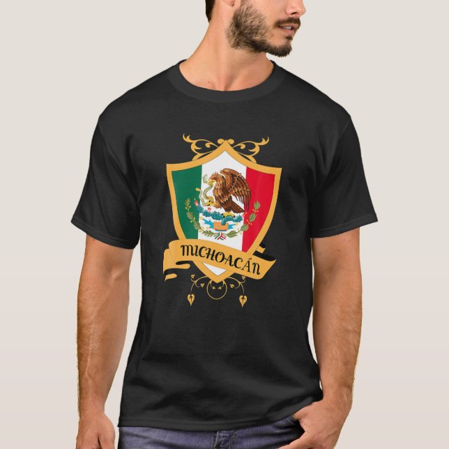 Camiseta Escudo de oro de México Michoacan, recuerdo de la  (Anverso)