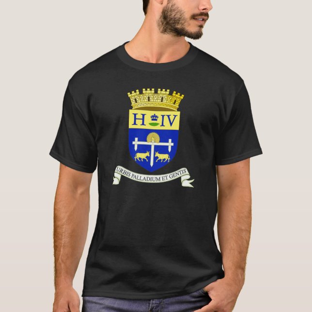 Camiseta Escudo de Pau, Pirineos Atlánticos (FRANCIA) (Anverso)