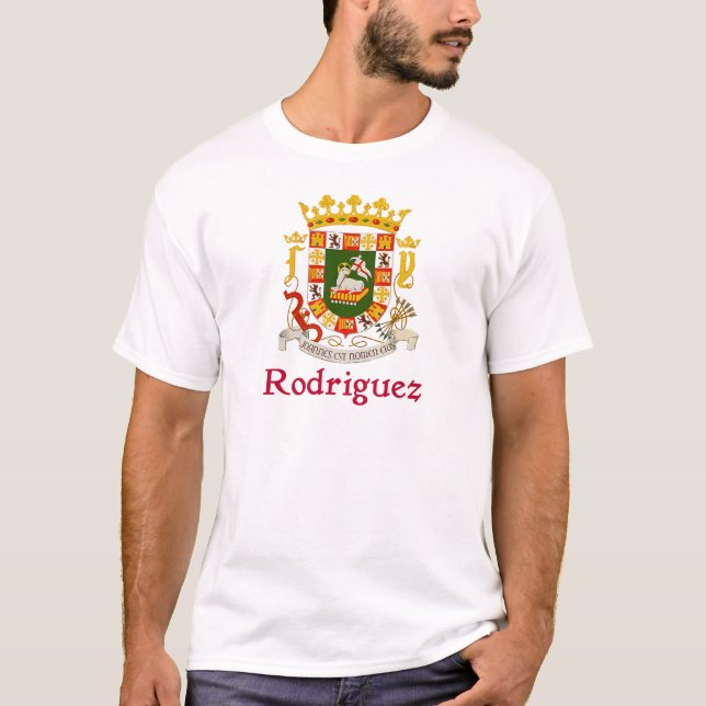 Camiseta Escudo de Rodriguez Puerto Rico (Anverso)